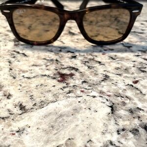 Ray-Ban Tortoise Wayfarer Sunglasses - polarized